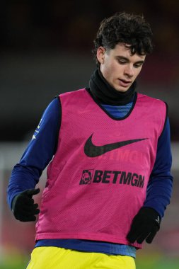 Archie Gray of Tottenham Hotspur ahead of the Premier League match Brentford vs Tottenham Hotspur at The Gtech Community Stadium, London, United Kingdom, 1st January 2026