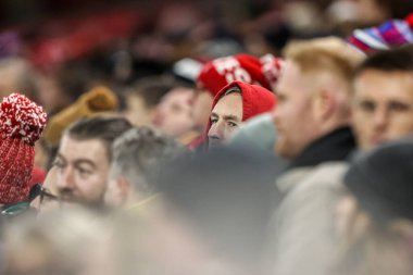 Nottingham Forest taraftarları Premier League maçı sırasında Nottingham Forest Everton 'a karşı City Ground, Nottingham, İngiltere, 30 Aralık 2025