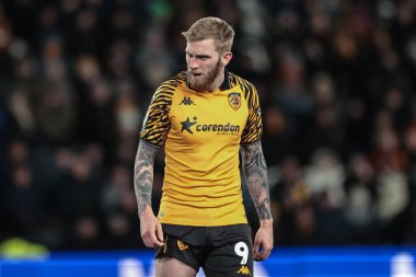 Hull City 'den Oliver McBurnie 1 Ocak 2026' da Hull City 'nin Stoke City' e karşı oynadığı maçta