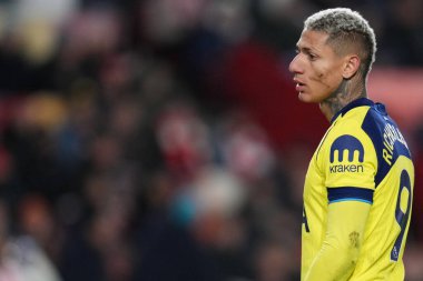 Tottenham Hotspur takımından Richarlison Premier League maçında Brentford Tottenham Hotspur 'a karşı Gtech Community Stadyumu, Londra, 1 Ocak 2026