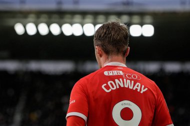 Middlesbrough 'dan Tommy Conway' in gömleğinin arkası Gök İddia Şampiyonası maçında Derby County - Middlesbrough maçı sırasında Pride Park Stadyumu, Derby, İngiltere, 1 Ocak 2026