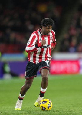 Sheffield United takımından Andre Brooks, Sheffield Lane, Sheffield, İngiltere 'de 1 Ocak 2026' da oynanan 