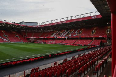 Bramall Lane 'in, 1 Ocak 2026' da Bramall Lane, Sheffield, İngiltere 'de oynanan Sheffield United - Leicester City maçı öncesinde genel bir görüntüsü.