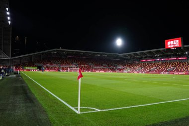 Premier Lig karşılaşması öncesinde Gtech halk stadyumunun genel görünümü Brentford Tottenham Hotspur 'a karşı Gtech Community Stadyumu, Londra, 1 Ocak 2026