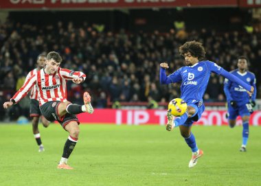 Sheffield United takımından Thomas Cannon, Sheffield Lane, İngiltere 'de 1 Ocak 2026' da oynanan 