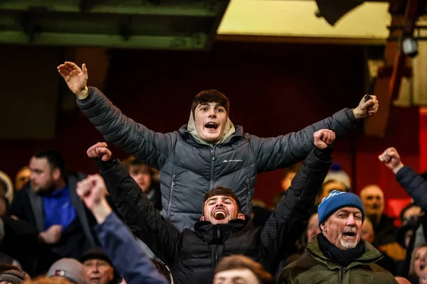 Everton fans celebrate the win during the Premier League match Nottingham Forest vs Everton at City Ground, Nottingham, United Kingdom, 30th December 2026
