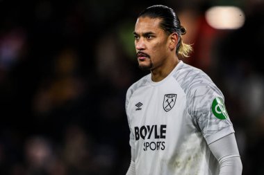 West Ham United goalkeeper Alphonse Areola during the Premier League match Wolverhampton Wanderers vs West Ham United at Molineux, Wolverhampton, United Kingdom, 3rd January 2026