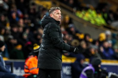 Rob Edwards manager of Wolverhampton Wanderers during the Premier League match Wolverhampton Wanderers vs West Ham United at Molineux, Wolverhampton, United Kingdom, 3rd January 2026