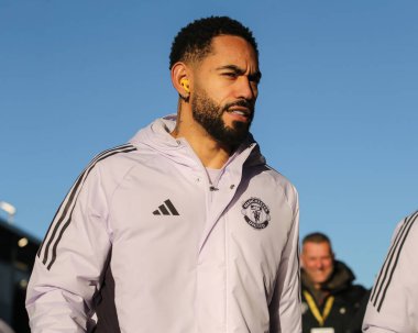 Matheus Cunha of Manchester United arrives ahead of the Premier League match Leeds United vs Manchester United at Elland Road, Leeds, United Kingdom, 4th January 2026