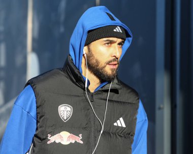 Dominic Calvert-Lewin of Leeds United arrives ahead of the Premier League match Leeds United vs Manchester United at Elland Road, Leeds, United Kingdom, 4th January 2026
