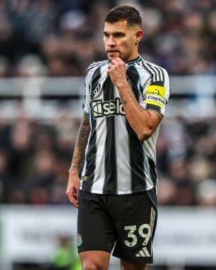 Newcastle United 'dan Bruno Guimaraes Premier Lig maçı sırasında Newcastle United, St. James' s Park, Newcastle, 4 Ocak 2026 'da Crystal Palace' a karşı.