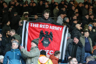 Manchester United taraftarları Premier League maçında Leeds United ile Manchester United arasında oynanan Elland Road, Leeds, İngiltere, 4 Ocak 2026