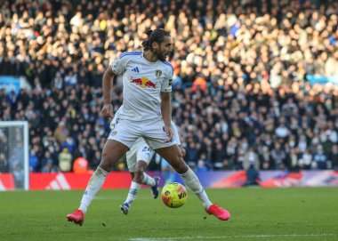 Leeds United takımından Dominic Calvert-Lewin Premier League maçında Manchester United ile Elland Road, Leeds, İngiltere, 4 Ocak 2026 'da karşılaştı.