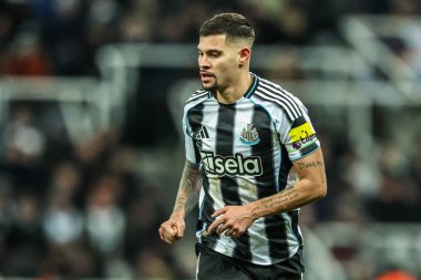 Newcastle United 'dan Bruno Guimaraes Premier Lig maçı sırasında Newcastle United, St. James' s Park, Newcastle, 4 Ocak 2026 'da Crystal Palace' a karşı.
