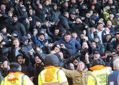 Leeds United taraftarları Premier League maçında Leeds United ile Manchester United arasındaki Elland Road, Leeds, İngiltere, 4 Ocak 2026 'da karşı karşıya geldiler.