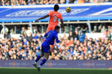 Ellis Simms of Coventry City jumps up to win the high ball during the Sky Bet Championship match Birmingham City vs Coventry City at St. Andrew's @ Knighthead Park, Birmingham, United Kingdom, 4th January 2026