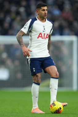 Tottenham Hotspur 'dan Cristian Romero Premier Lig maçında Tottenham Hotspur' a karşı Sunderland Tottenham Hotspur Stadyumu, Londra, İngiltere, 4 Ocak 2026