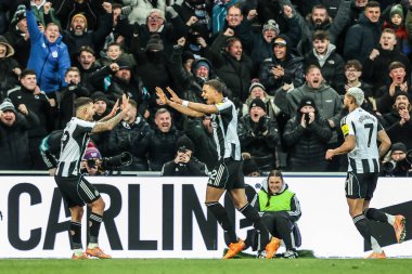 Malick Thiaw of Newcastle United celebrates his goal to make it 2-0 during the Premier League match Newcastle United vs Crystal Palace at St. James's Park, Newcastle, United Kingdom, 4th January 2026