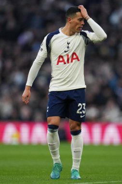 Tottenham Hotspur 'dan Pedro Porro Premier Lig maçı sırasında Tottenham Hotspur ile Sunderland arasında Tottenham Hotspur Stadyumu, Londra, 4 Ocak 2026
