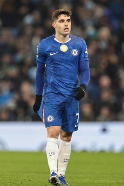 Chelsea 'den Pedro Neto Premier Lig karşılaşmasında Manchester City ile Chelsea arasında Etihad Stadyumu, Manchester, İngiltere, 4 Ocak 2026