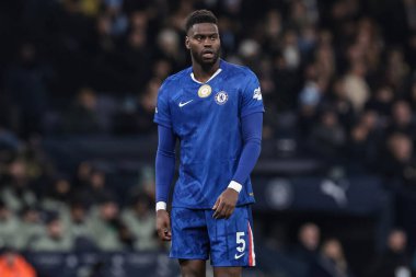 Premier Lig karşılaşmasında Chelsea 'den Benoit Badiashile Manchester City ile Chelsea maçında Etihad Stadyumu, Manchester, İngiltere, 4 Ocak 2026