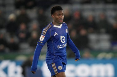 Leicester City 'den Abdul Fatawu Sky Bet Şampiyonası maçında Leicester City, West Bromwich Albion' a karşı King Power Stadyumu, Leicester, İngiltere, 5 Ocak 2026