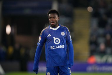 Leicester City 'den Abdul Fatawu Sky Bet Şampiyonası maçında Leicester City, West Bromwich Albion' a karşı King Power Stadyumu, Leicester, İngiltere, 5 Ocak 2026