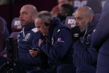 West Ham United Premier Lig karşılaşmasında Nuno Espirito Santo teknik direktörü West Ham United Nottingham Ormanı 'na karşı Londra Stadyumu, Londra, 6 Ocak 2026