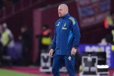 Sean Dyche Manager of Nottingham Forest during the Premier League match West Ham United vs Nottingham Forest at London Stadium, London, United Kingdom, 6th January 2026