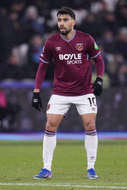 Premier Lig maçı sırasında West Ham United 'tan Lucas Paqueta Londra Stadyumu' nda Nottingham Forest 'a karşı 6 Ocak 2026