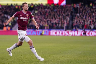 West Ham United takımından Tomas Soucek, 6 Ocak 2026 'da Londra Stadyumu' nda oynanan Premier League maçında West Ham United ve Nottingham Forest maçında West Ham golünü kutladı.
