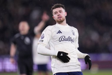 Premier Lig maçı sırasında Nottingham Ormanı 'ndan Neco Williams, 6 Ocak 2026' da Londra 'daki Londra Stadyumu' nda West Ham United ve Nottingham Ormanı maçında.