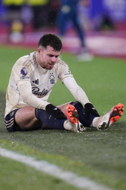 Premier Lig maçı sırasında Nottingham Ormanı 'ndan Neco Williams, 6 Ocak 2026' da Londra 'daki Londra Stadyumu' nda West Ham United ve Nottingham Ormanı maçında.