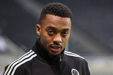Newcastle Untie 'den Joe Willock, Premier League maçı sırasında St.James' s Park, Newcastle, İngiltere 'de oynanan Newcastle United maçına geldi.