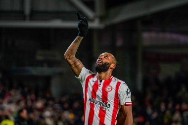 Brentford 'dan Igor Thiago, Premier League maçı Brentford Sunderland' a karşı 7 Ocak 2026 'da Londra' daki Gtech Community Stadyumu 'nda oynanan maçta 1-0 kazanma hedefini kutluyor.