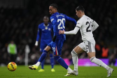 Chelsea 'den Joao Pedro Premier Lig maçında Fulham Chelsea' ye karşı Craven Cottage, Londra, İngiltere, 7 Ocak 2026