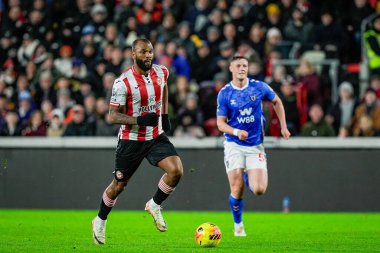 Brentford 'dan Igor Thiago, Premier League maçında Brentford ile Sunderland arasında 7 Ocak 2026' da Londra 'daki Gtech Community Stadyumu' nda bir koşu yaptı.