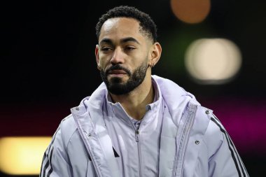 Manchester United takımından Matheus Cunha, 7 Ocak 2026 tarihinde Burnley ile Manchester United arasında oynanan Premier League maçı öncesinde stadyuma geldi.