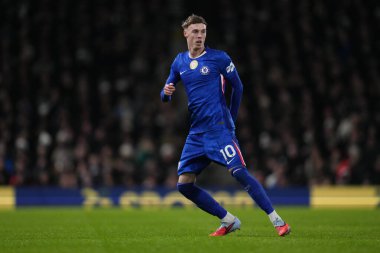 Chelsea 'den Cole Palmer Premier League maçında Fulham Chelsea' ye karşı Craven Cottage, Londra, İngiltere, 7 Ocak 2026