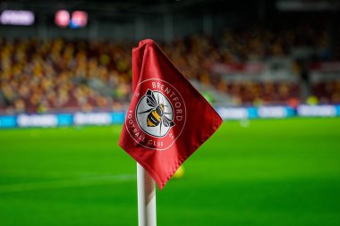 A ground shot showing the pitch the corner flag during the Premier League match Brentford vs Sunderland at The Gtech Community Stadium, London, United Kingdom, 7th January 2026