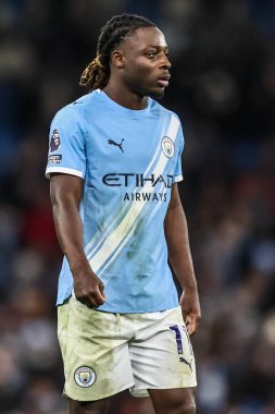 Manchester City Premier League karşılaşmasında Jeremy Doku ile Manchester City ile Brighton ve Hove Albion arasında Etihad Stadyumu, Manchester, İngiltere, 7 Ocak 2026