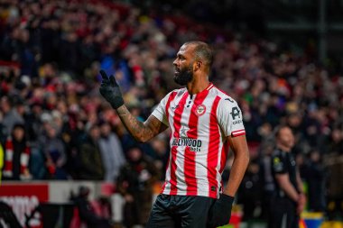 Brentford 'dan Igor Thiago, Premier League maçı Brentford Sunderland' a karşı 7 Ocak 2026 'da Londra' daki Gtech Community Stadyumu 'nda oynanan maçta 1-0 kazanma hedefini kutluyor.