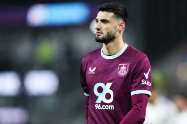 Burnley 'den Armando Broja Premier Lig maçı sırasında Burnley, Manchester United' a karşı Turf Moor, Burnley, İngiltere, 7 Ocak 2026