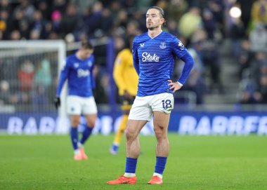 Everton 'dan Jack Grealish Premier League maçı sırasında Everton, Wolverhampton Wanderers' a karşı Hill Dickinson Stadyumu, Liverpool, İngiltere, 7 Ocak 2026