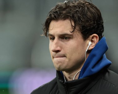 Leeds United takımından Brenden Aaronson, Premier Lig maçı sırasında St.James 's Park, Newcastle, İngiltere' de oynanan Newcastle United maçına geldi.