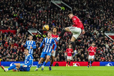 Manchester Untie takımından Benjamin Sesko, 11 Ocak 2026 'da Old Trafford, Manchester, İngiltere' de oynanan Üçüncü tur Manchester United - Brighton ve Hove Albion karşılaşmasında gol attı.