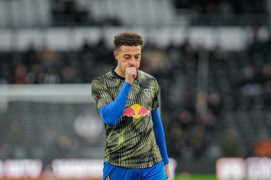 Leeds United takımından Ethan Ampadu, 11 Ocak 202 'de İngiltere' nin Derby Park Stadyumu 'nda oynanan Emirates FA Cup üçüncü tur karşılaşmasında oynanan hazırlık maçında