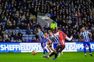 Brentford 'dan Mathias Jensen, 10 Ocak' ta Sheffield, Sheffield, İngiltere 'deki Brentford' a karşı oynanan Emirates FA Cup Üçüncü Raundunda 0-2 'lik bir penaltı kaydetti.