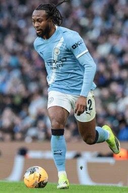 Manchester City 'den Antoine Semenyo, 10 Ocak' ta Etihad Stadyumu 'nda oynanan ve Manchester City' nin Exeter City 'ye karşı oynadığı 3.