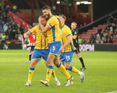 Mansfield Town 'dan Louis Reed, 11 Ocak 2026' da İngiltere 'nin Sheffield Lane kentindeki Sheffield United ile Mansfield Town arasında oynanan 3.